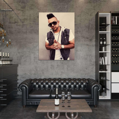 Sean Paul Reggae R&B Hip-Hop Music Wall Art Print Poster