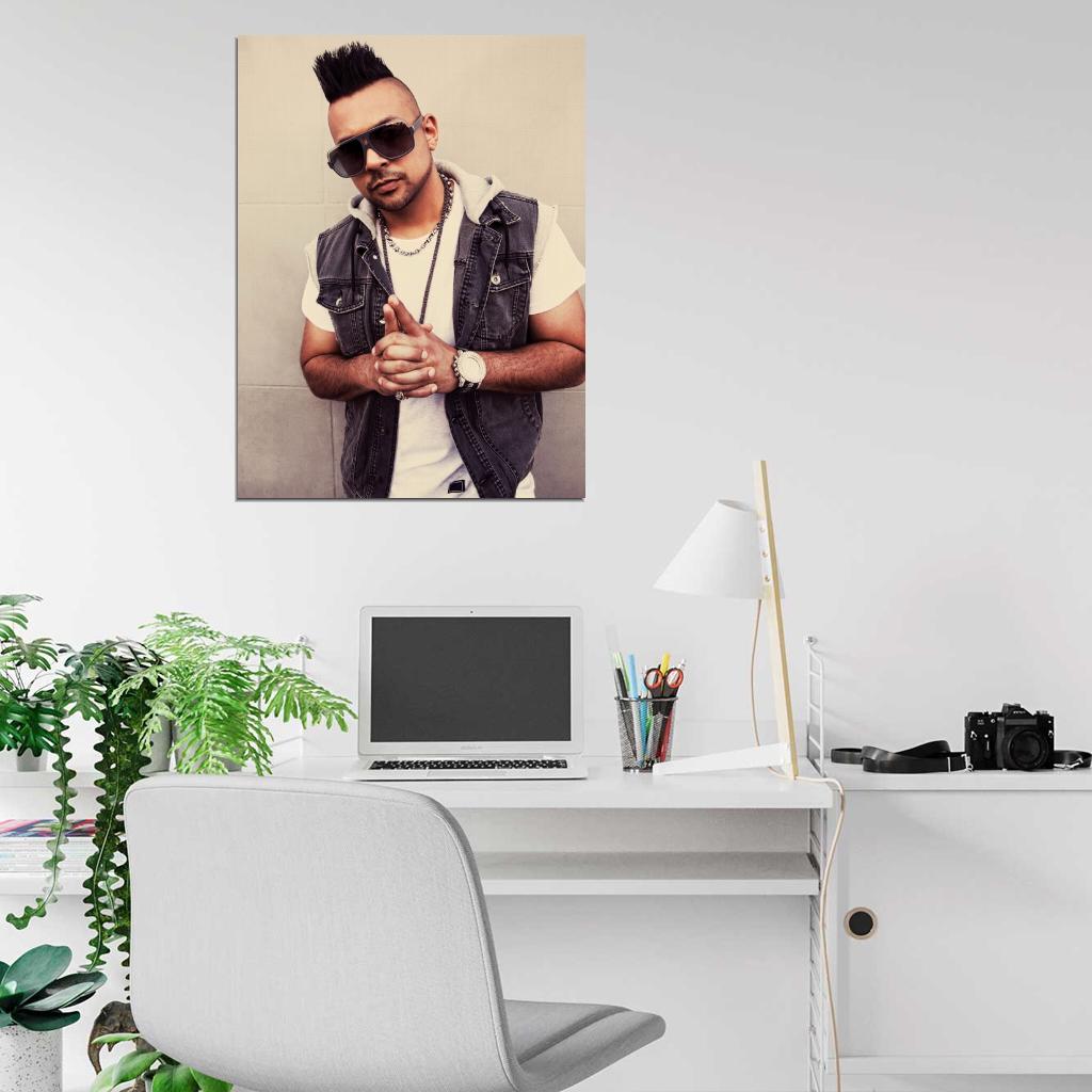 Sean Paul Reggae R&B Hip-Hop Music Wall Art Print Poster
