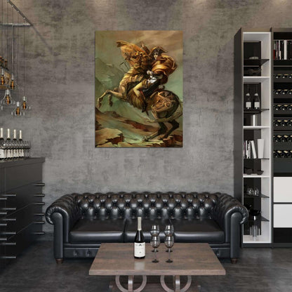 Steampunk Painting Art Napoleon Bonaparte Wall Art Print Poster