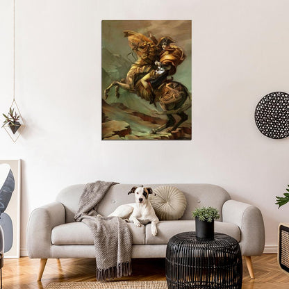 Steampunk Painting Art Napoleon Bonaparte Wall Art Print Poster