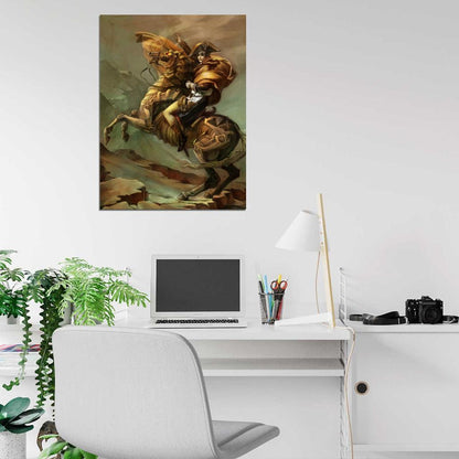 Steampunk Painting Art Napoleon Bonaparte Wall Art Print Poster