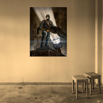 Dark Knight Awesome Steampunk Painting Art Wall Art Print Poster