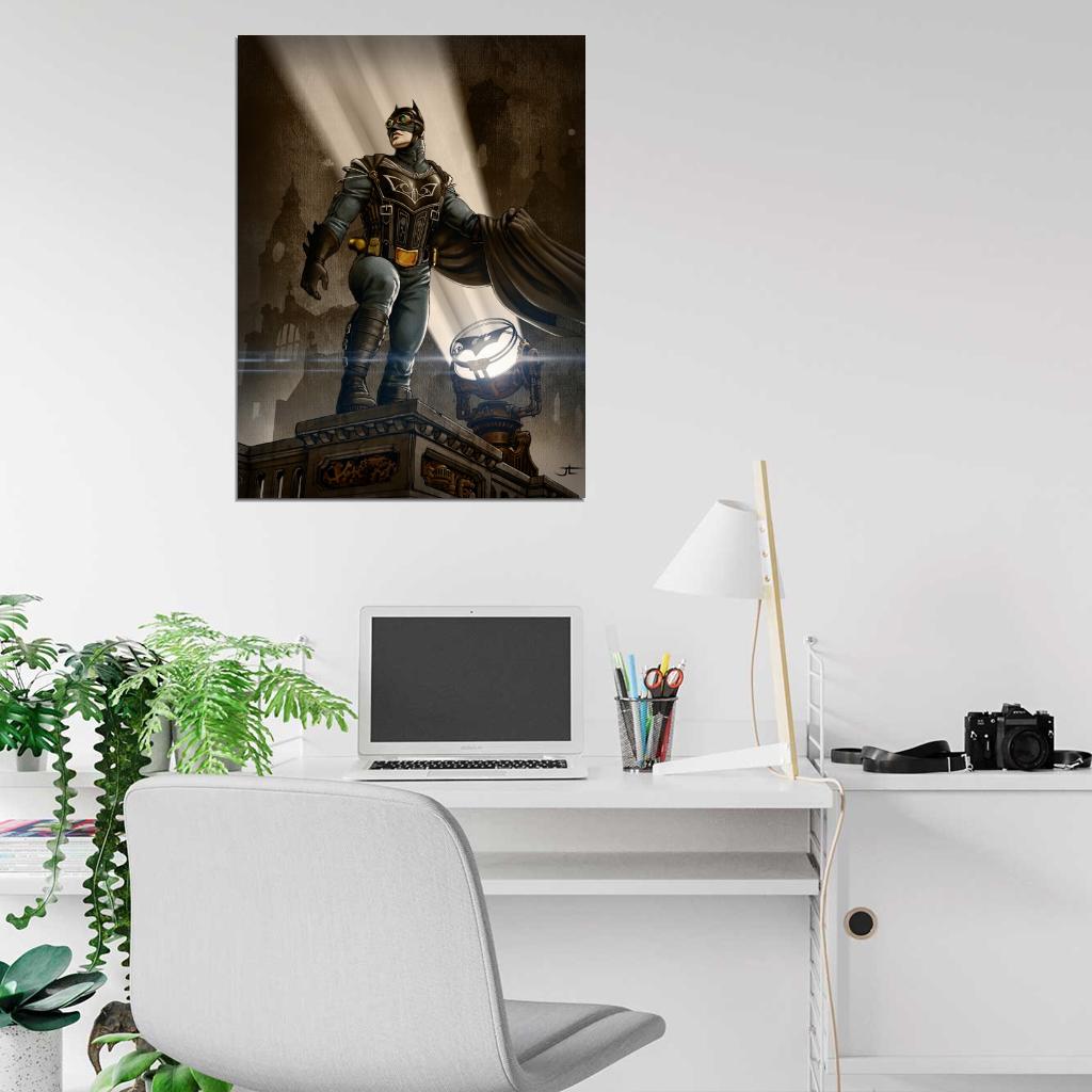 Dark Knight Awesome Steampunk Painting Art Wall Art Print Poster