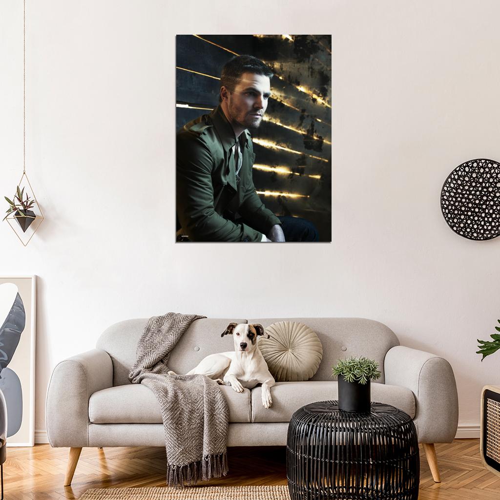 Stephen Amell Handsome Movie Actor Wall Art Print Poster