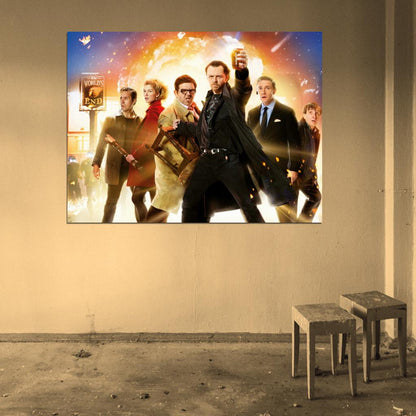 The World's End 2013 Movie Edgar Wright Simon Pegg Nick Frost Wall Art Print Poster