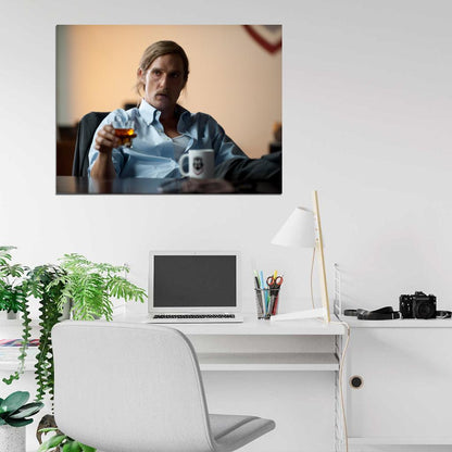 Rust Cohle Matthew McConaughey True Detective TV Series 2014 Wall Art Print Poster