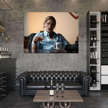 Rust Cohle Matthew McConaughey True Detective TV Series 2014 Wall Art Print Poster