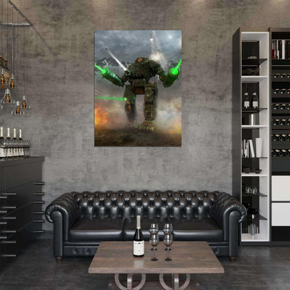 Orion MechWarrior Online MWO Video Game Art Wall Art Print Poster
