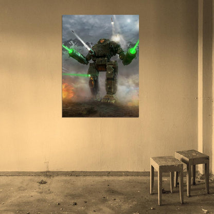 Orion MechWarrior Online MWO Video Game Art Wall Art Print Poster