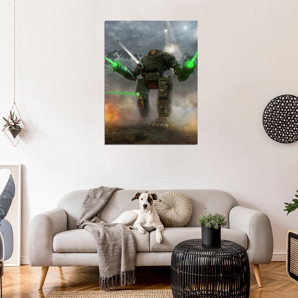Orion MechWarrior Online MWO Video Game Art Wall Art Print Poster