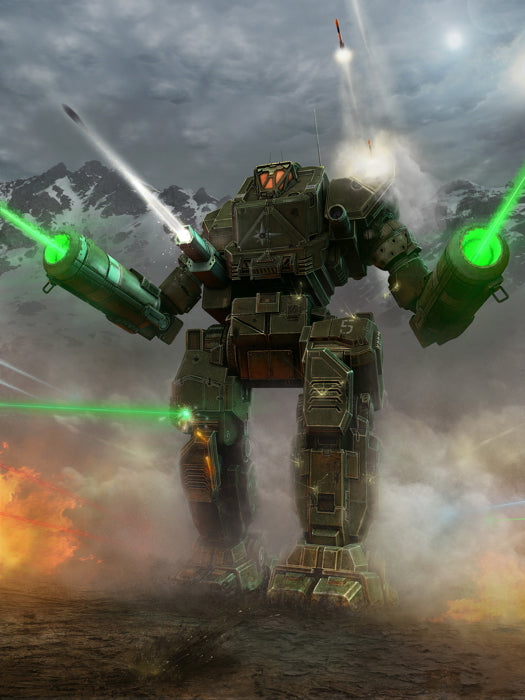 Orion MechWarrior Online MWO Video Game Art Wall Art Print Poster
