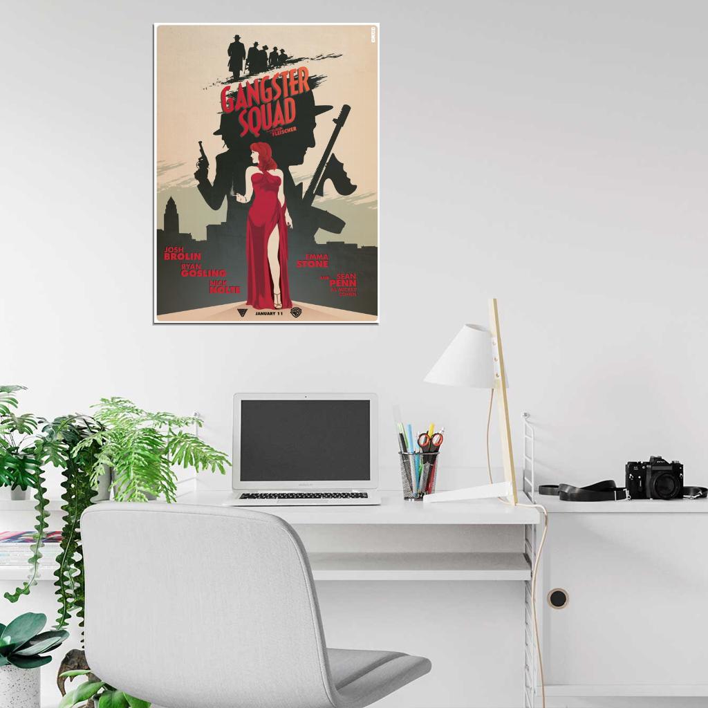 Gangster Squad 2013 Movie Awesome Art Wall Art Print Poster