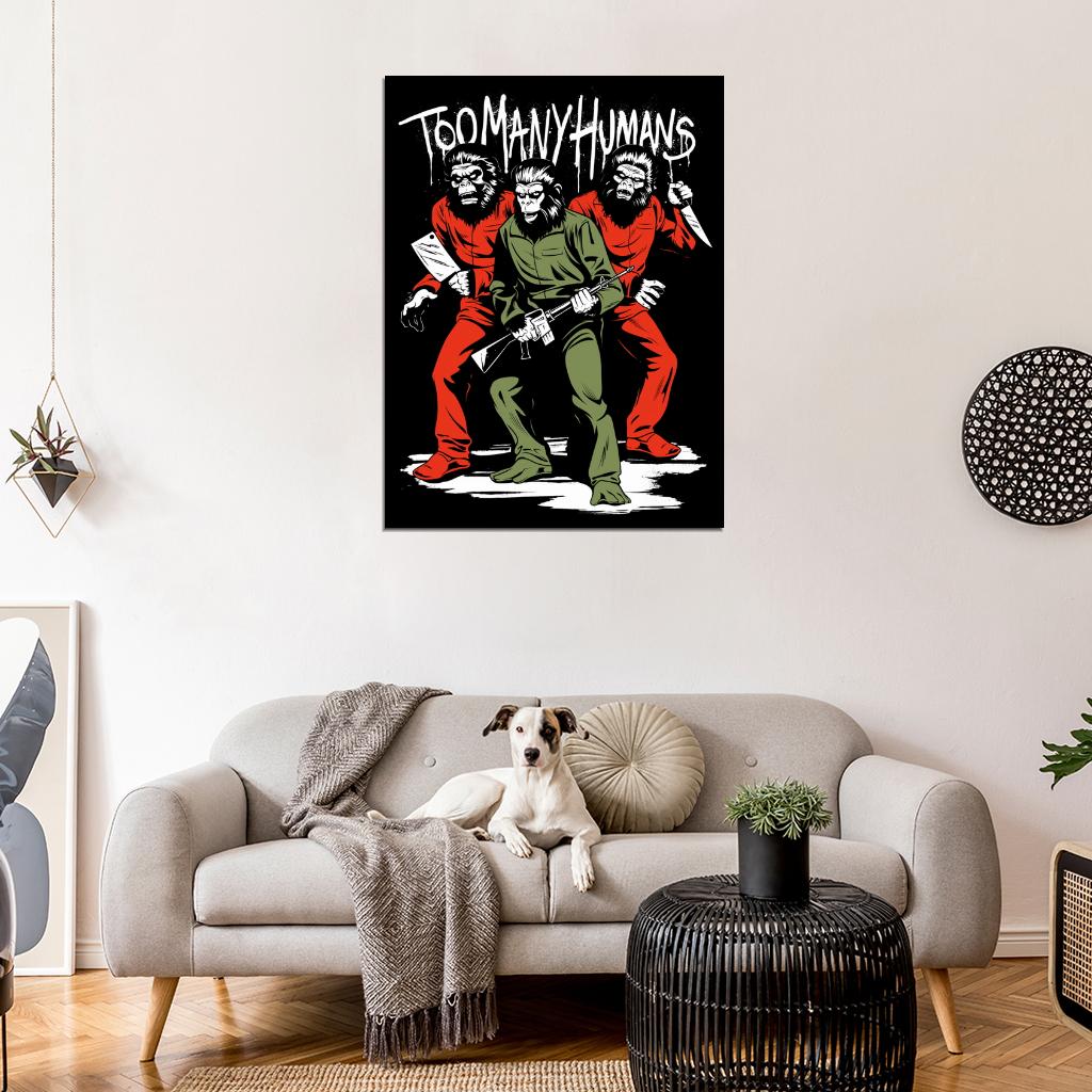 Conquest of the Planet of the Apes Awesome Art Retro Movie Wall Art Print Poster