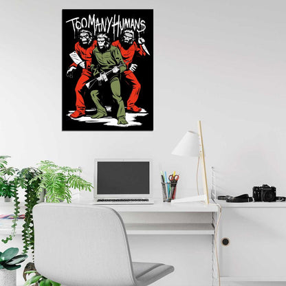 Conquest of the Planet of the Apes Awesome Art Retro Movie Wall Art Print Poster