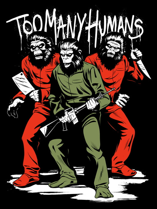 Conquest of the Planet of the Apes Awesome Art Retro Movie Wall Art Print Poster