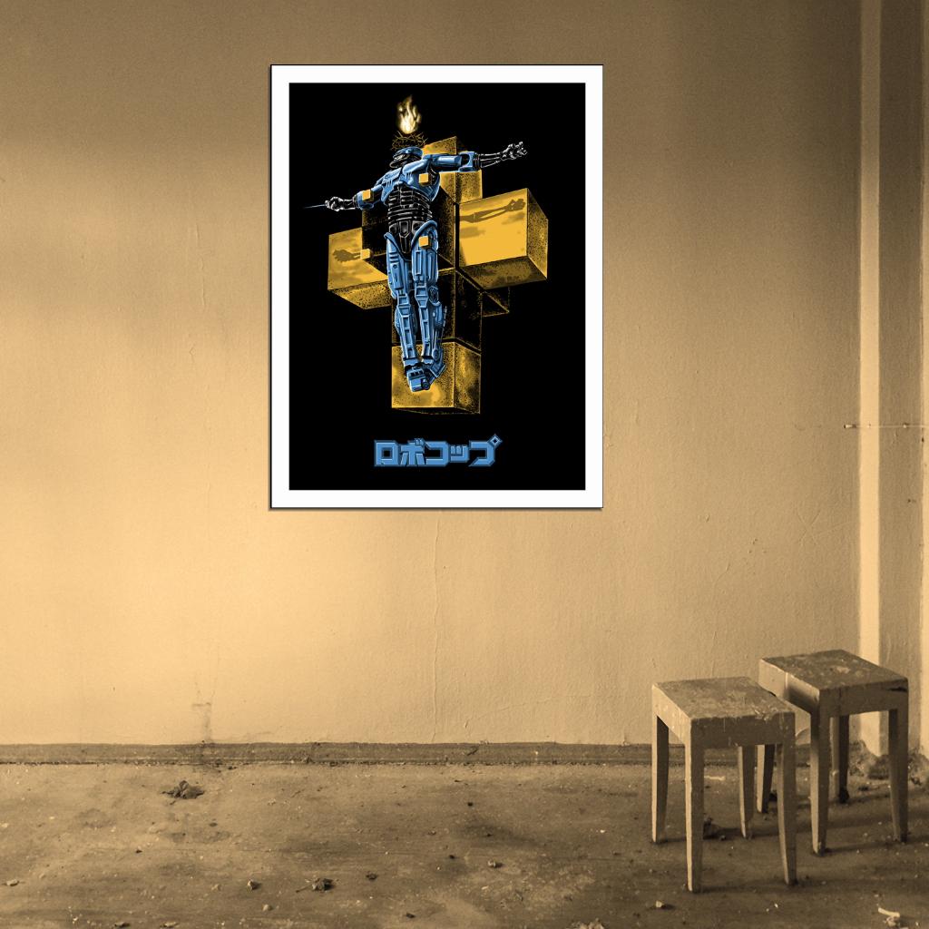 Robocop Awesome Cool Art Retro Movie 1987 Wall Art Print Poster