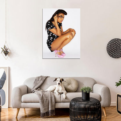 Vanessa V V Brown Hot Singer Indie Soul Rock Music Wall Art Print Poster