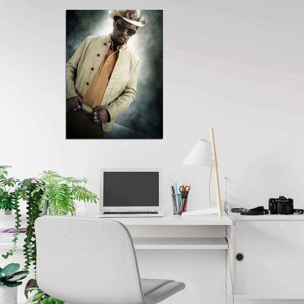 Will.i.am Hip-Hop R&B Music Rapper Singer Wall Art Print Poster