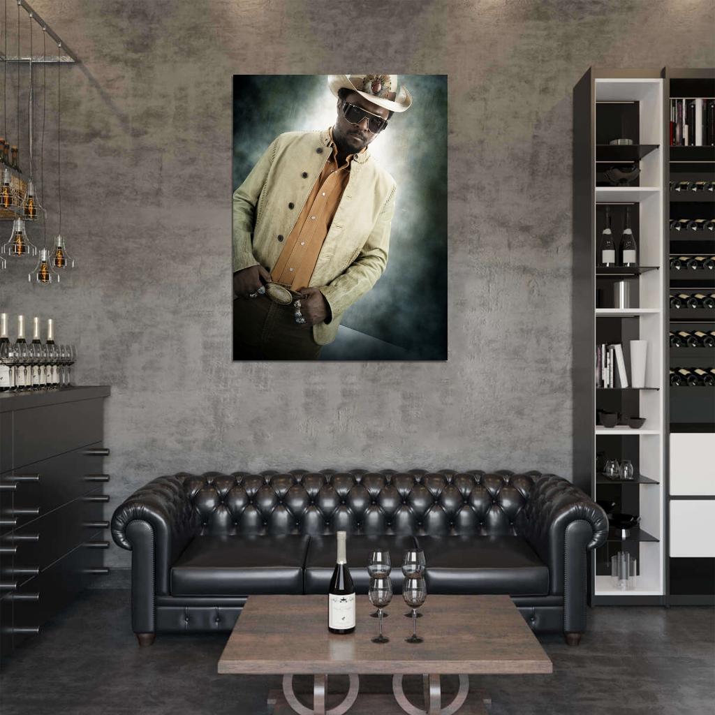 Will.i.am Hip-Hop R&B Music Rapper Singer Wall Art Print Poster