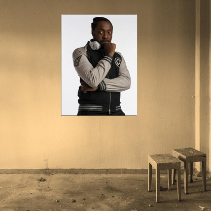 Will.i.am Hip-Hop R&B Music Rapper Singer Wall Art Print Poster