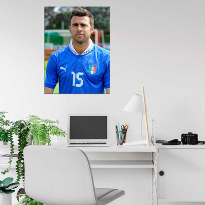 Andrea Barzagli Italy Football Soccer Sport Wall Art Print Poster