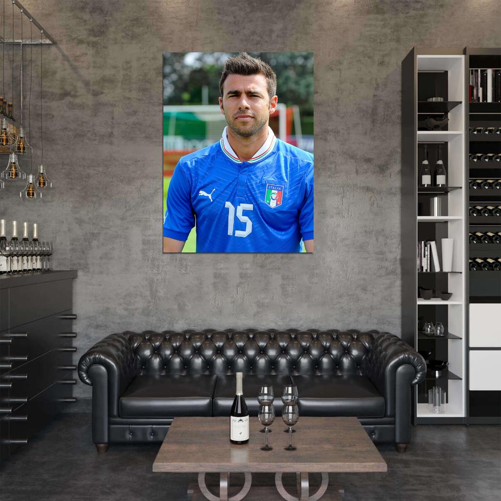 Andrea Barzagli Italy Football Soccer Sport Wall Art Print Poster