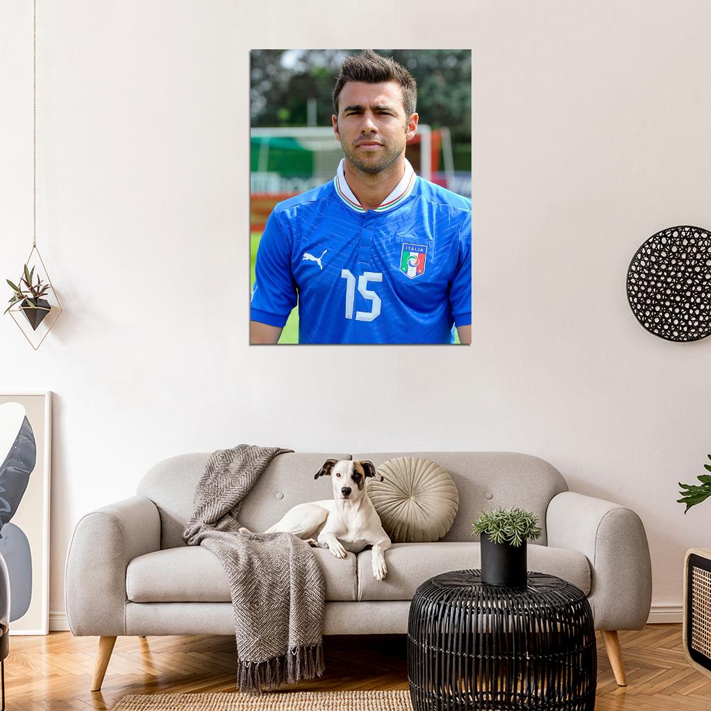 Andrea Barzagli Italy Football Soccer Sport Wall Art Print Poster