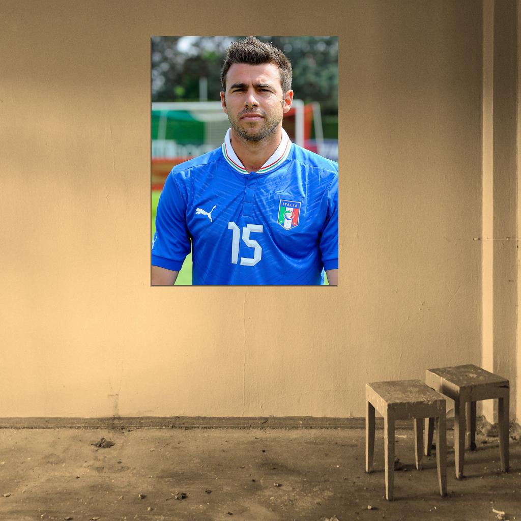 Andrea Barzagli Italy Football Soccer Sport Wall Art Print Poster