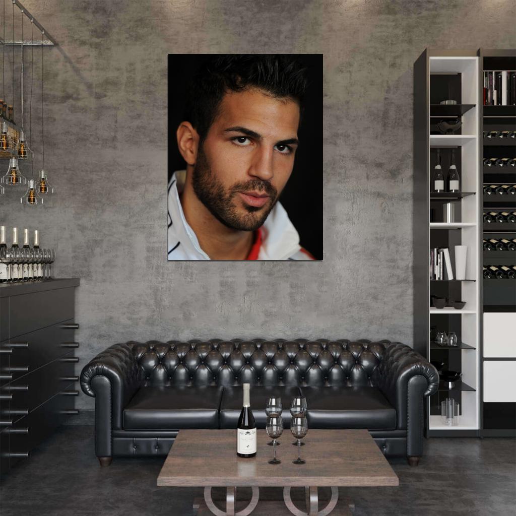 Cesc Fabregas Portrait Spain Football Soccer Sport Wall Art Print Poster