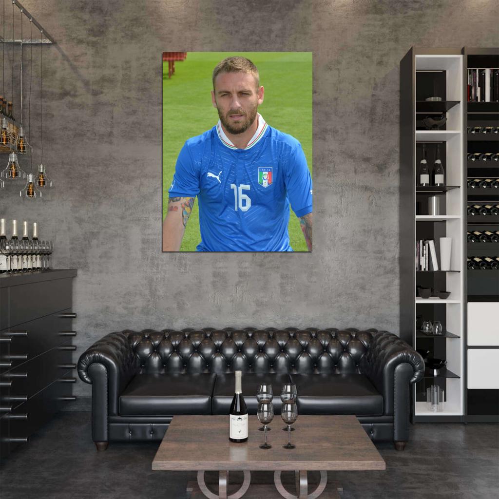 Daniele De Rossi Italy Football Soccer Sport Wall Art Print Poster