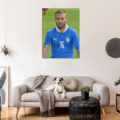 Daniele De Rossi Italy Football Soccer Sport Wall Art Print Poster