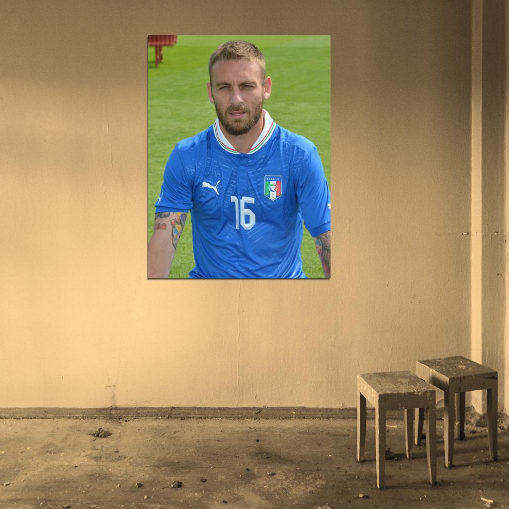 Daniele De Rossi Italy Football Soccer Sport Wall Art Print Poster