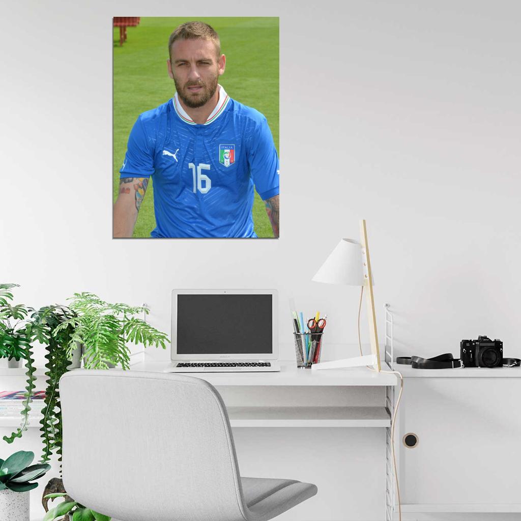 Daniele De Rossi Italy Football Soccer Sport Wall Art Print Poster