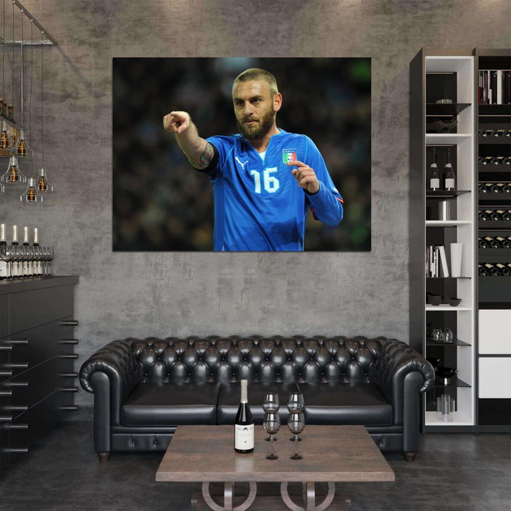 Daniele De Rossi Italy Football Soccer Sport Wall Art Print Poster