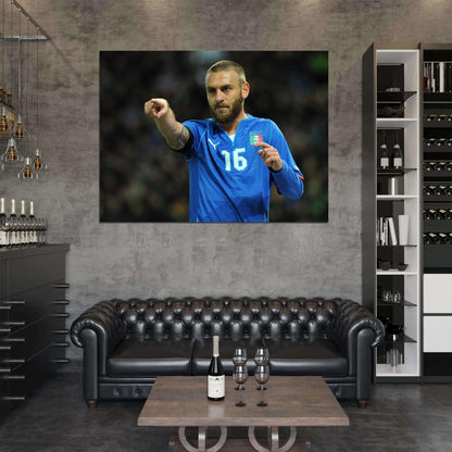 Daniele De Rossi Italy Football Soccer Sport Wall Art Print Poster