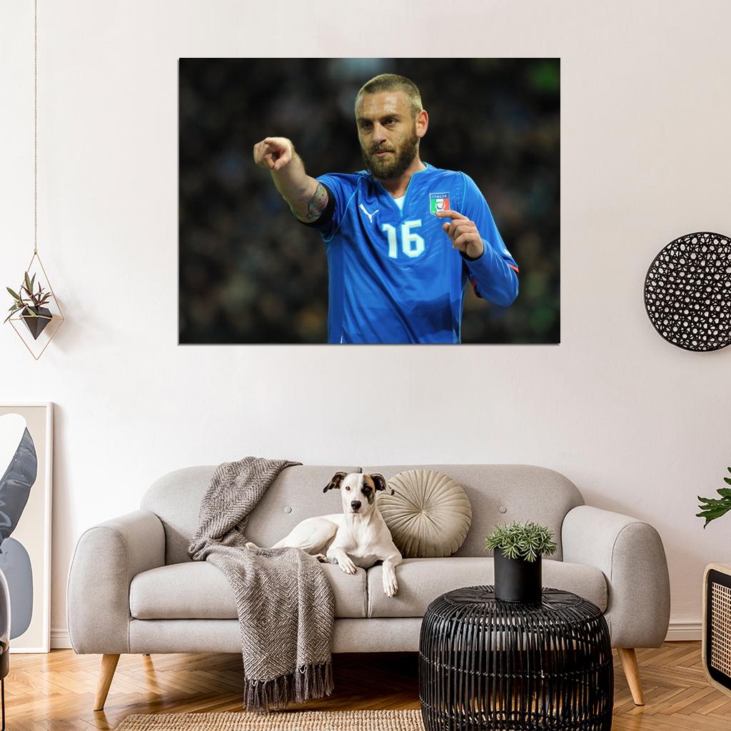 Daniele De Rossi Italy Football Soccer Sport Wall Art Print Poster