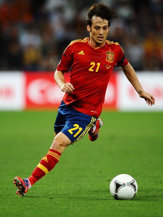 David Silva Spain Football Soccer Sport Wall Art Print Poster