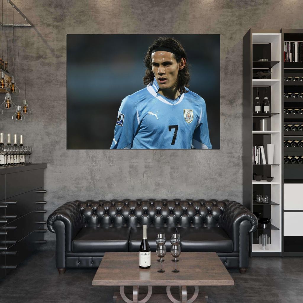 Edinson Cavani Uruguay Football Soccer Sport Wall Art Print Poster