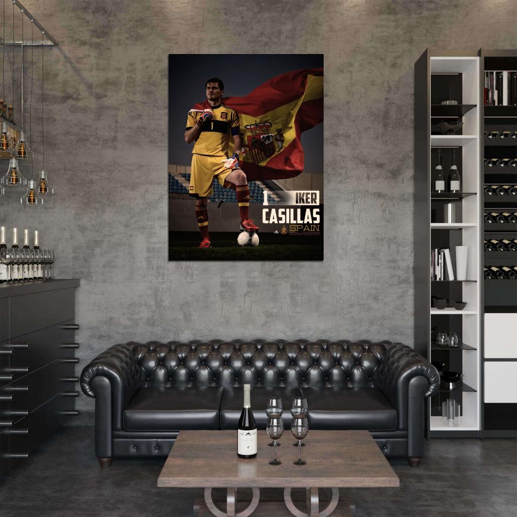 Iker Casillas Spain Goalkeeper Football Soccer Sport Amazing Wall Art Print Poster
