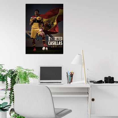Iker Casillas Spain Goalkeeper Football Soccer Sport Amazing Wall Art Print Poster