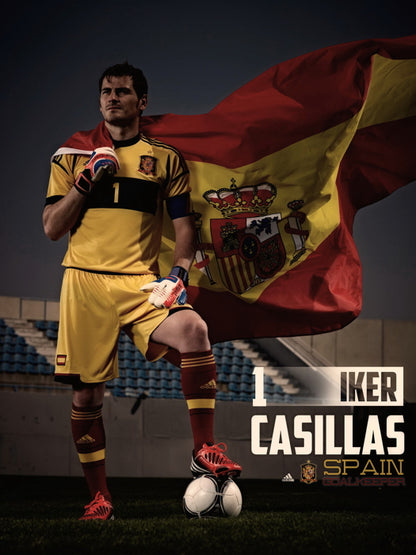 Iker Casillas Spain Goalkeeper Football Soccer Sport Amazing Wall Art Print Poster