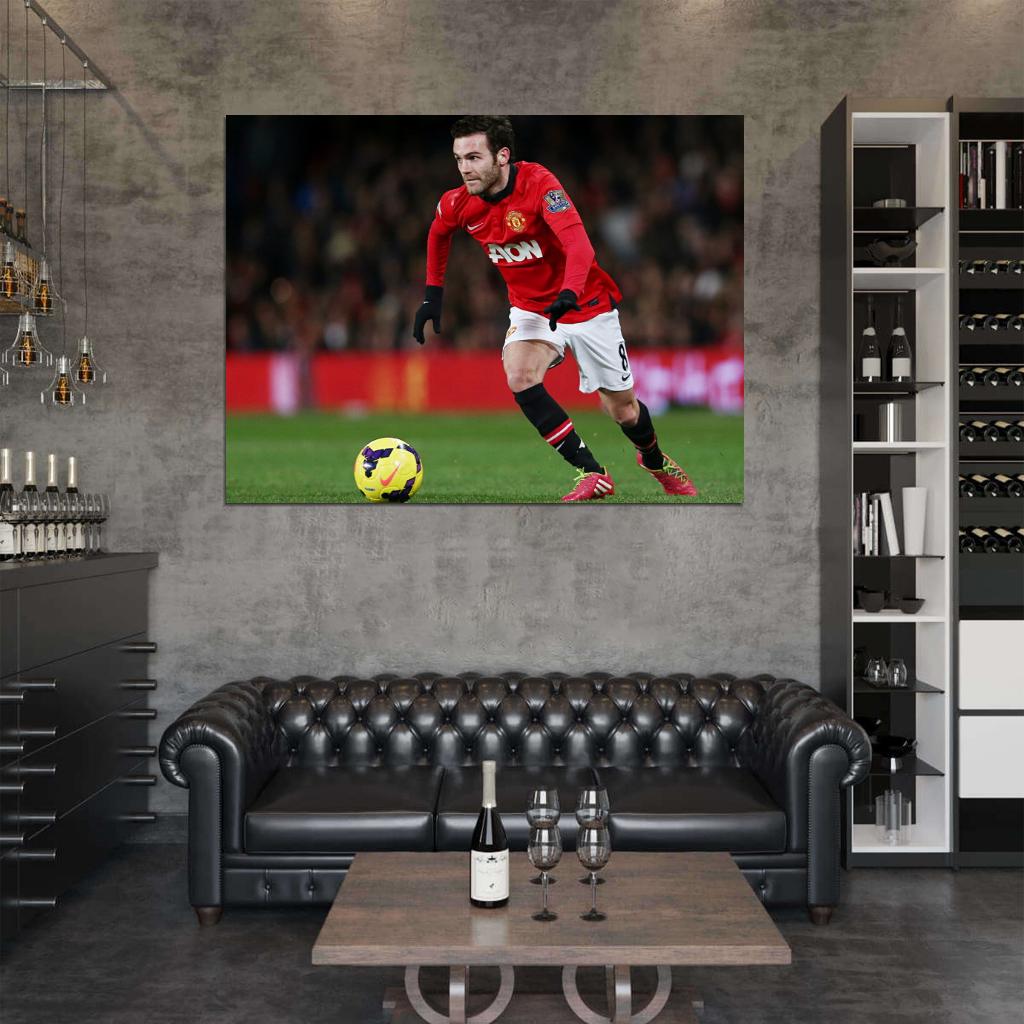 Juan Mata Spain Football Soccer Sport Wall Art Print Poster