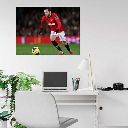 Juan Mata Spain Football Soccer Sport Wall Art Print Poster