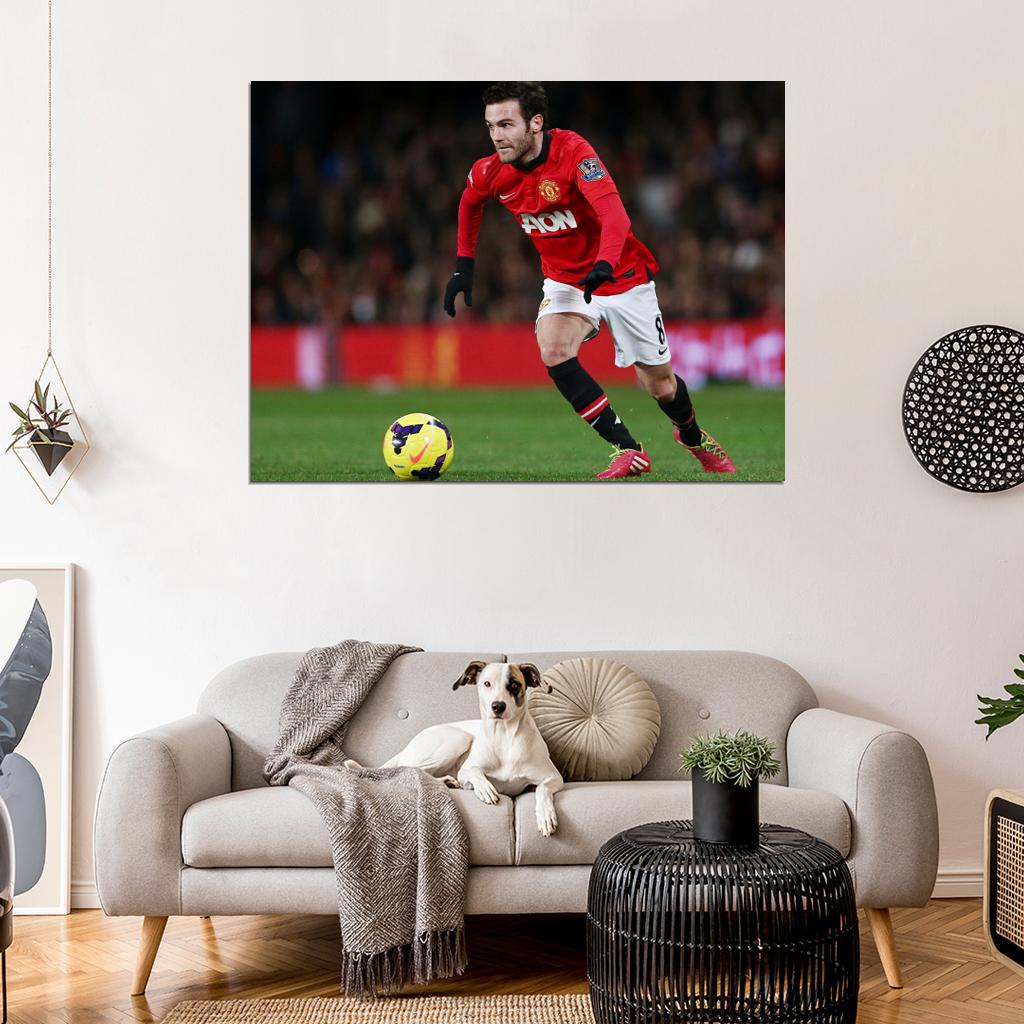 Juan Mata Spain Football Soccer Sport Wall Art Print Poster
