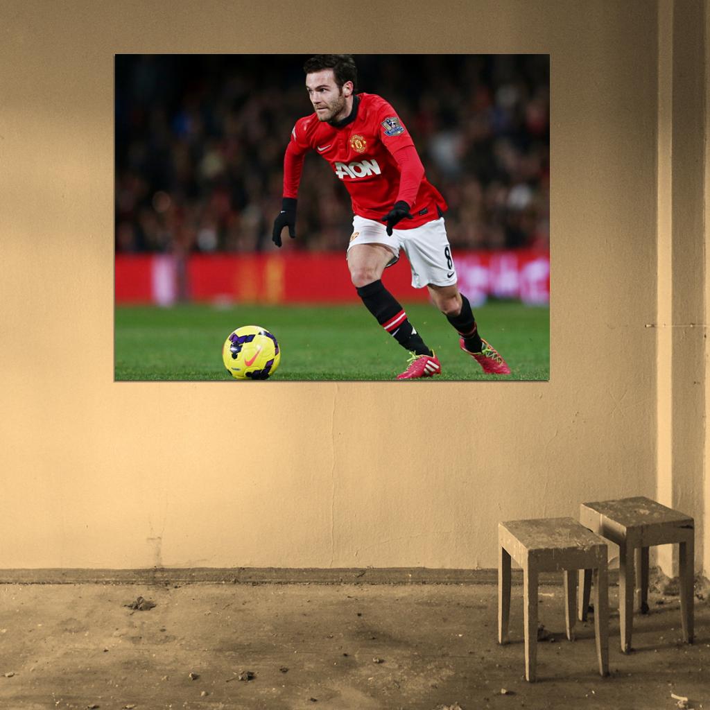 Juan Mata Spain Football Soccer Sport Wall Art Print Poster