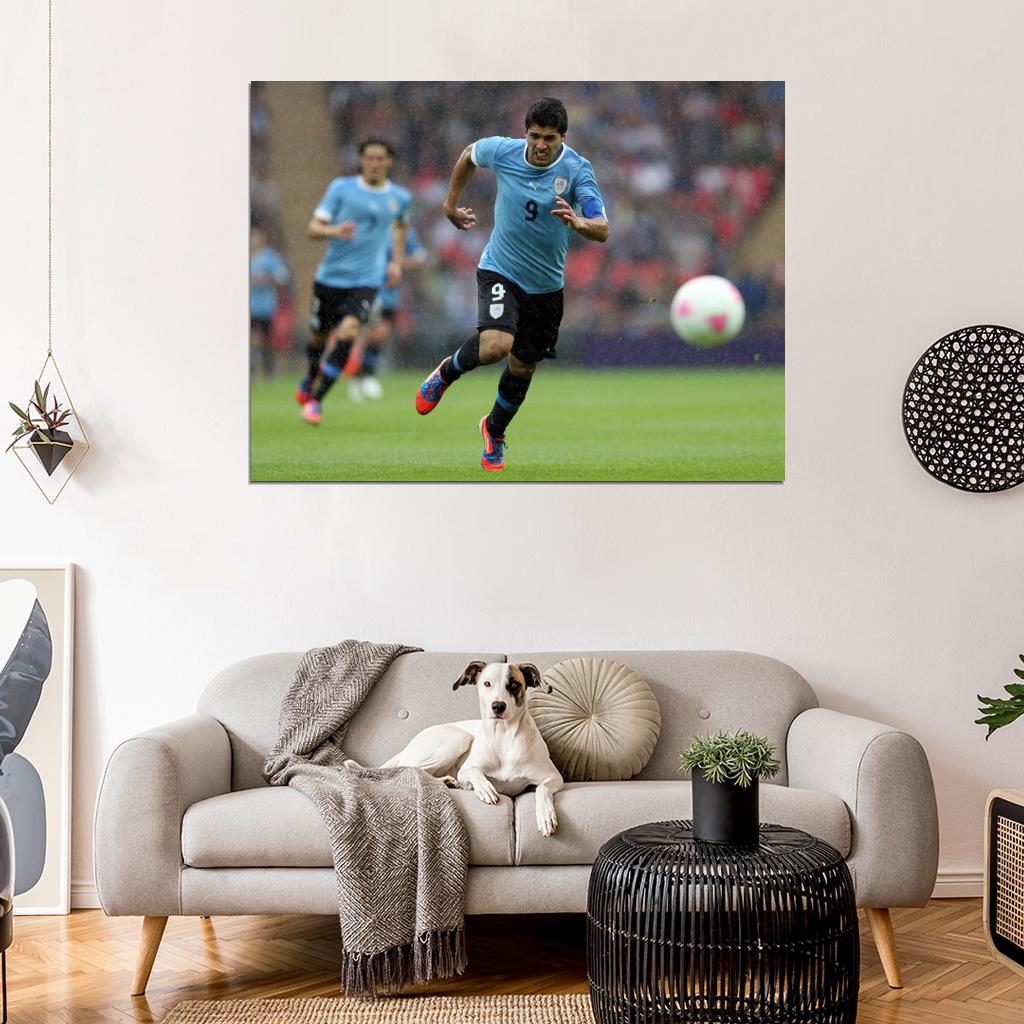 Luis Suarez Uruguay Football Soccer Sport Wall Art Print Poster