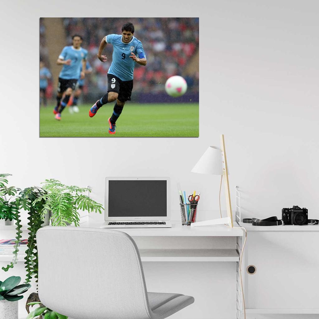 Luis Suarez Uruguay Football Soccer Sport Wall Art Print Poster