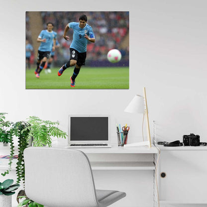 Luis Suarez Uruguay Football Soccer Sport Wall Art Print Poster