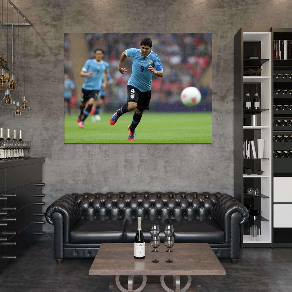 Luis Suarez Uruguay Football Soccer Sport Wall Art Print Poster