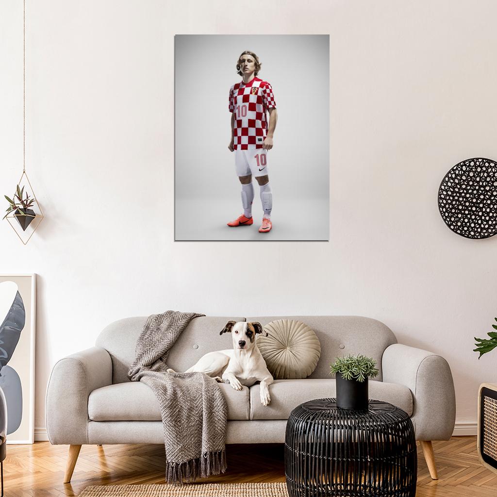 Luka Modric Croatia Football Soccer Sport Wall Art Print Poster